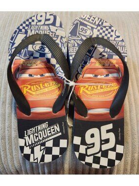 Disney Cars Lightning Mcqueen Sandals Child Size 3.5